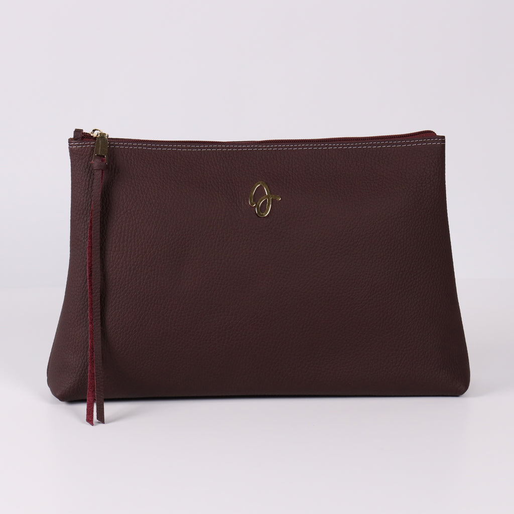 Nora Burgundy Pouch