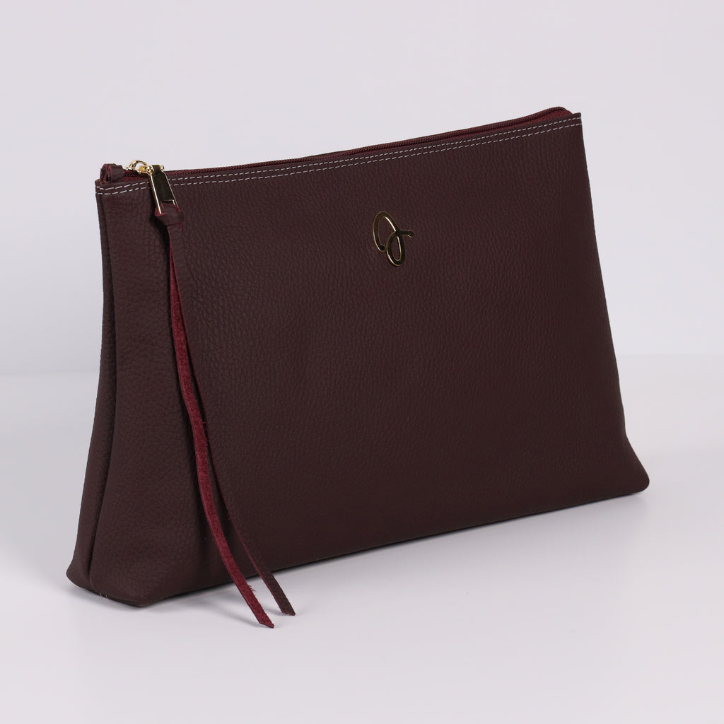 Nora Burgundy Pouch