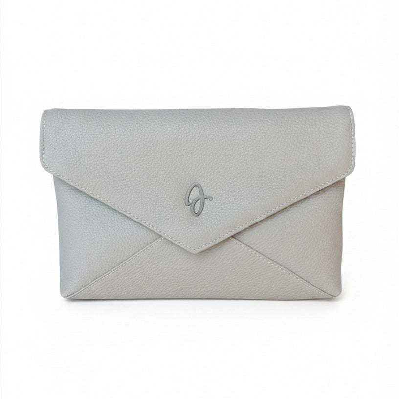 Light Grey leather envelope