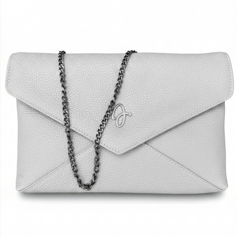 Light Grey leather envelope