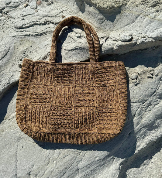 Raffia beach bag