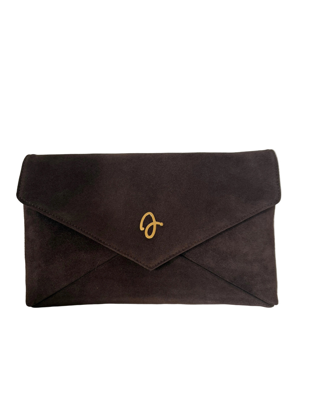 Brown Suede Envelope