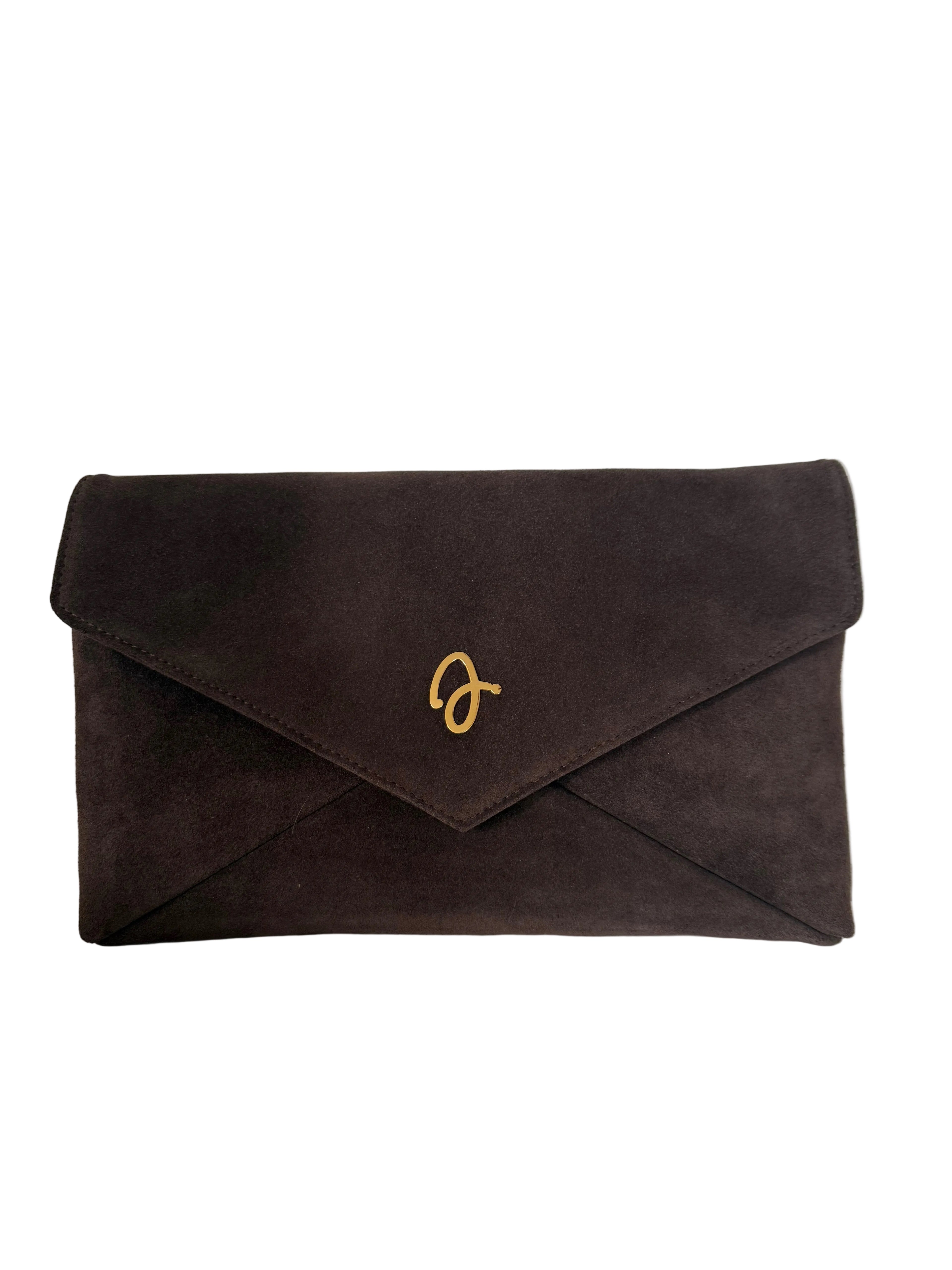Brown Suede Envelope
