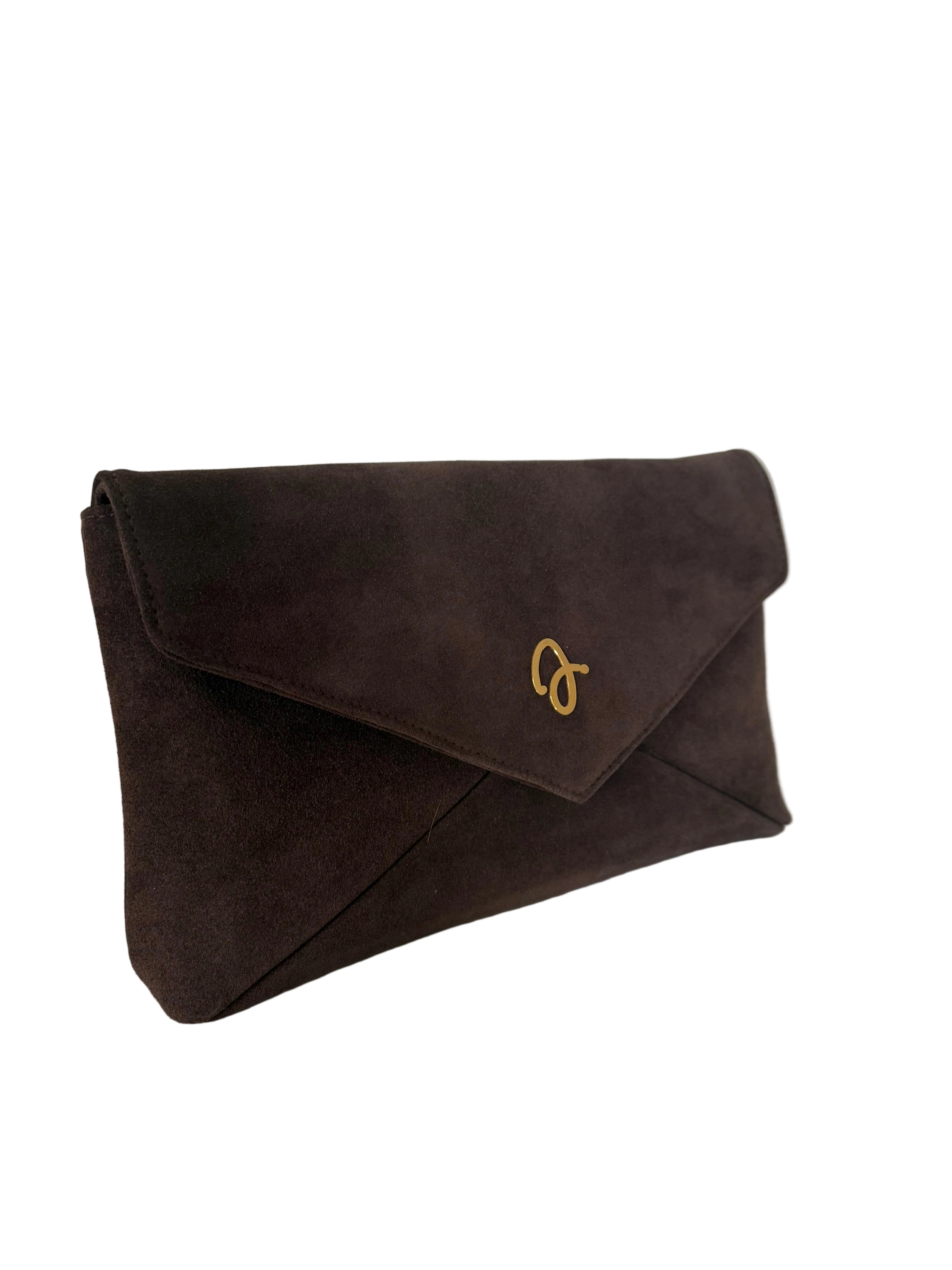 Brown Suede Envelope